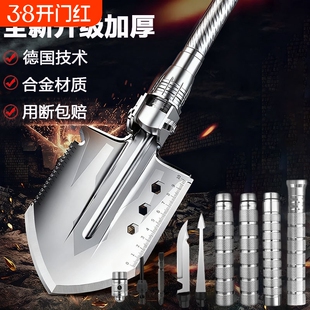 工兵铲户外多功能车载折叠中国工铲兵工铲锰钢铁锹铲子钓鱼铲露营