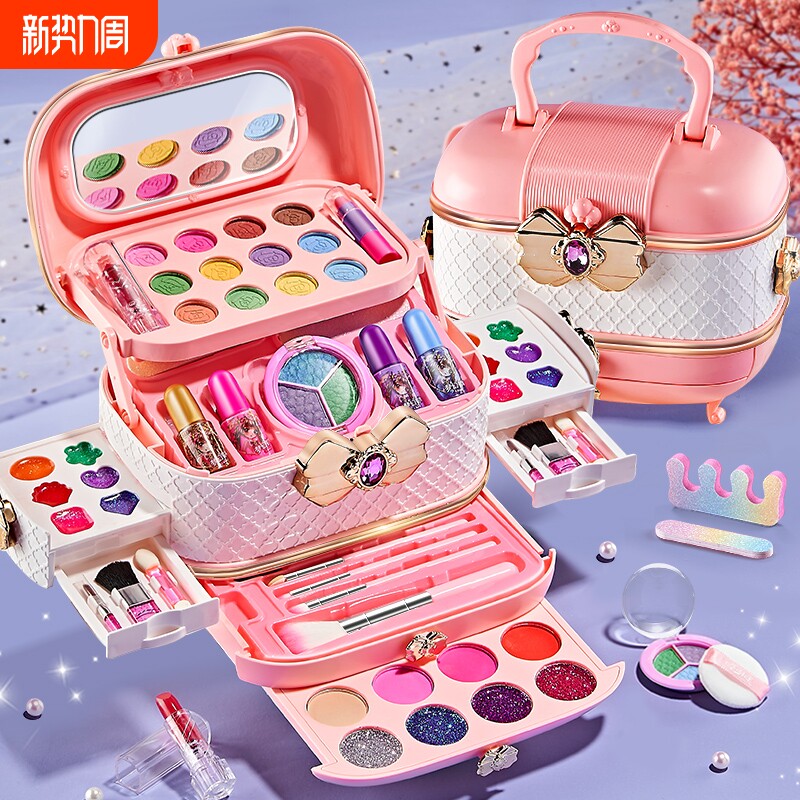 儿童小女孩玩具套装无毒全套的礼物化妆品彩妆盒正品女童公主礼盒