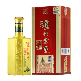 泸州老窖52度500ml浓香型白酒六年窖头曲柔雅 2015年 2014年