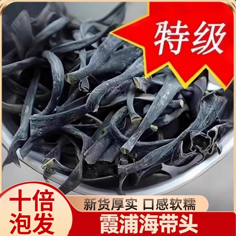 正宗福建霞浦特厚级海带头干货厚实海带根海带海产品海带丝煲汤
