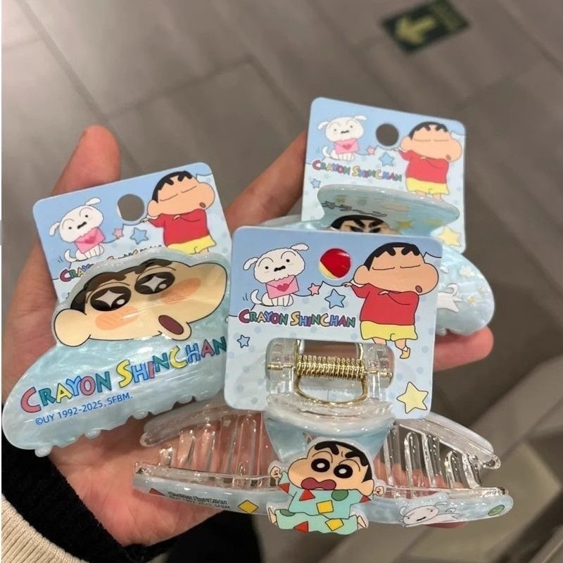 蜡笔小新中号抓夹时尚创意卡通发饰配饰鲨鱼夹学生少女夹