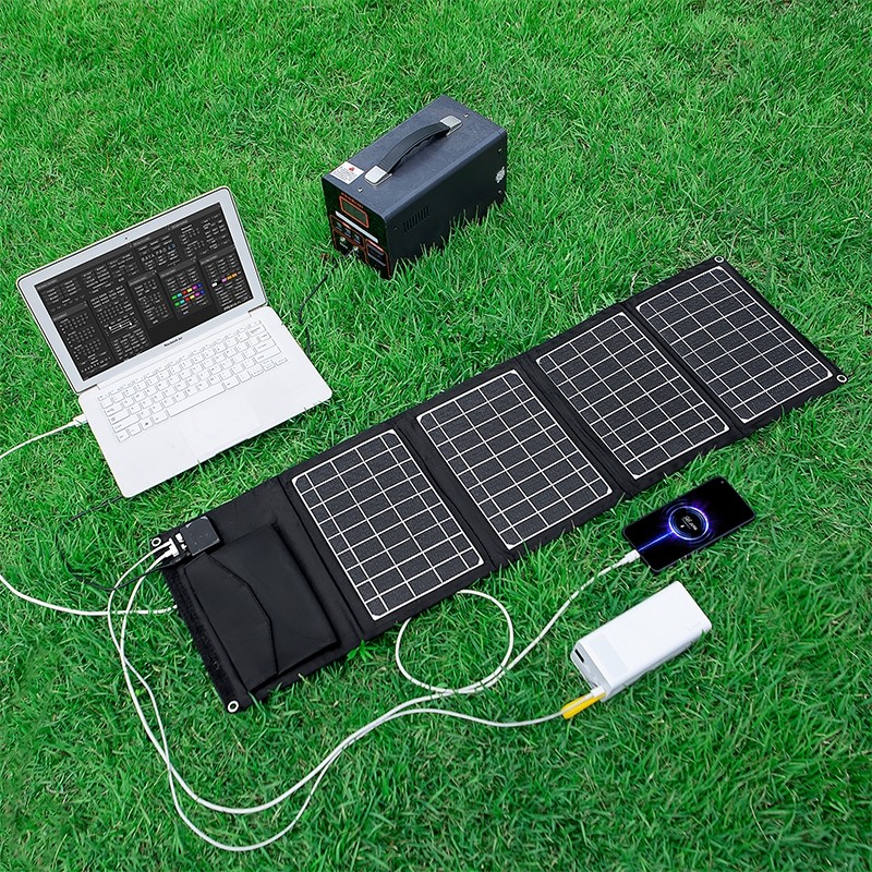 太阳能充电板小型5V6v12v快充电宝手机户外折叠移动电源发电系统