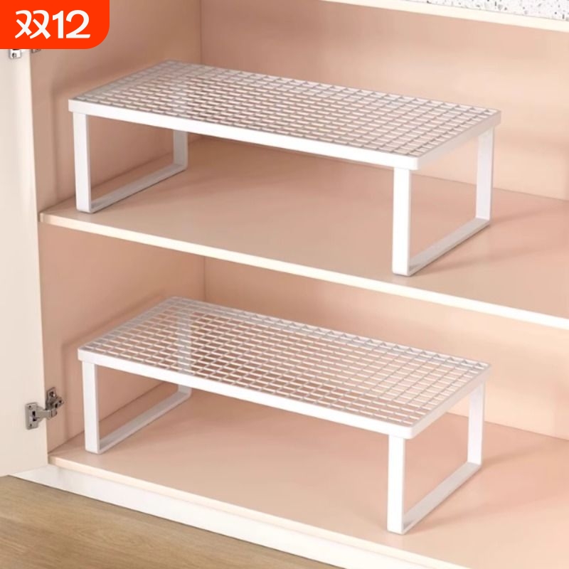 下水槽厨房置物架台面橱柜隔板分层架碗碟调料收纳锅架桌面小架子