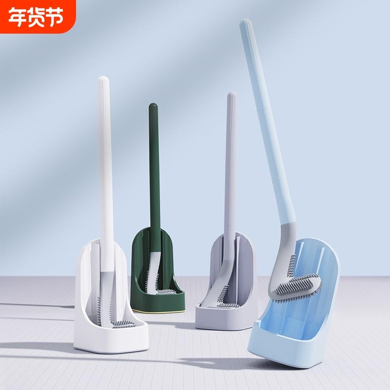 高端化妆室超级好用的2025新款马桶刷高级感壁挂双头置物架虹吸孔