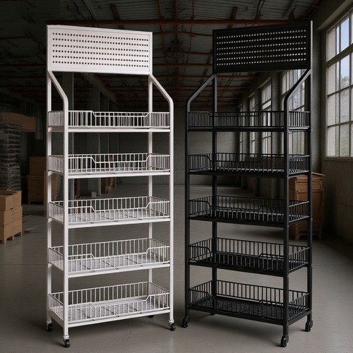 超市便利店货架置物架多层铁架子陈列架展示柜家用零食饮料货物架