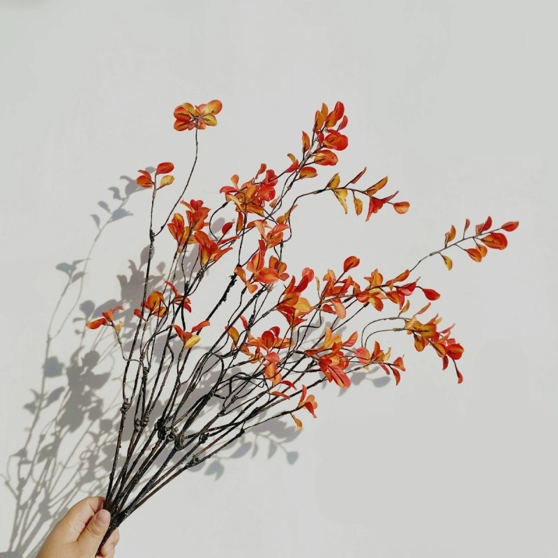 枫叶仿真花干花花束客厅摆设秋叶干树枝树干侘寂风装饰品摆件摆放