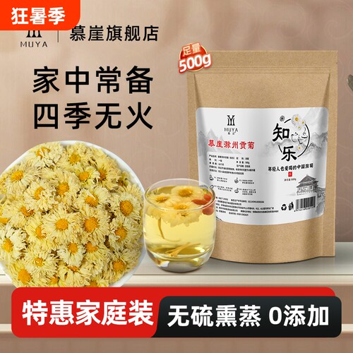 菊花茶滁菊白500g四大药菊之首