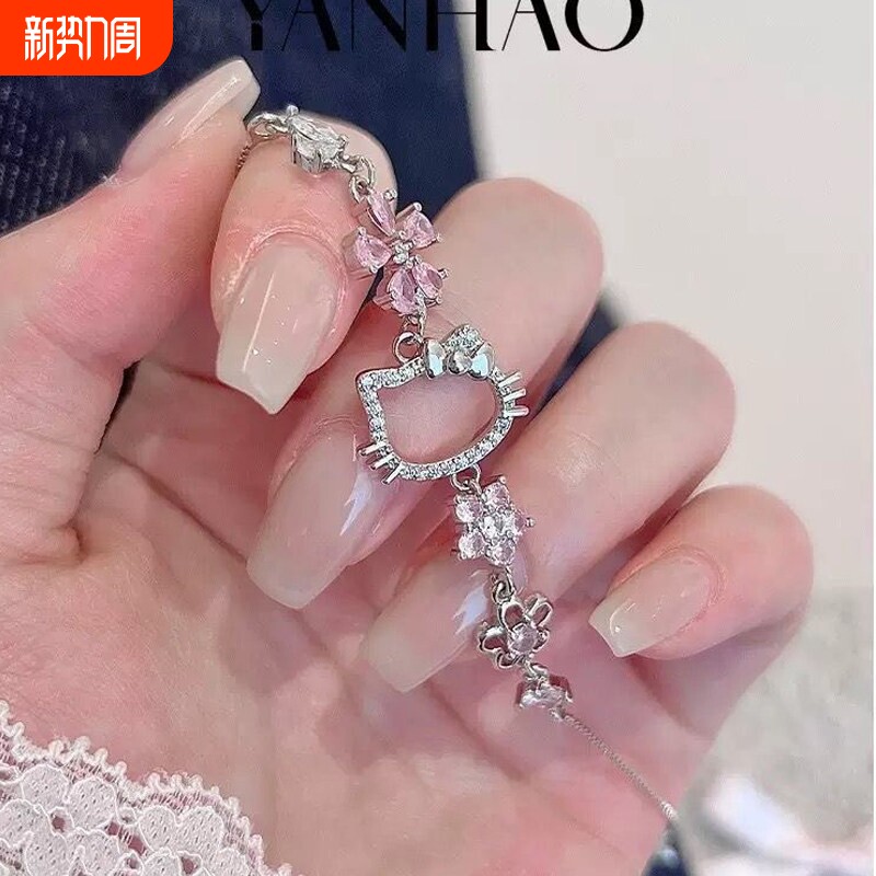 【幂琳】库洛米925银手链女不掉色送闺蜜七夕节女朋友高端礼盒生