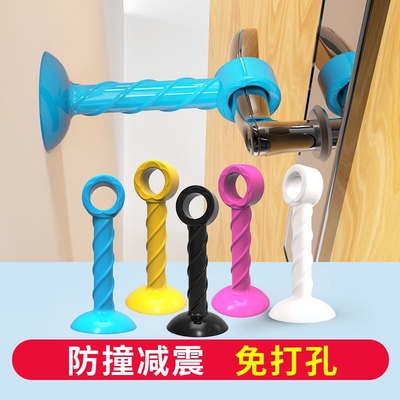 加长号10cm门吸免打孔门挡器门把手防撞垫硅胶塑料卫生间门十厘米