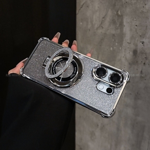 新款 mini高级感s19pro镜头全包s17气囊s15硅胶s16男s9女s10简约s12 支架适用vivos30手机壳闪粉s20透明S30Pro