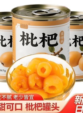 新鲜枇杷罐头大罐商用糖水鲜果
