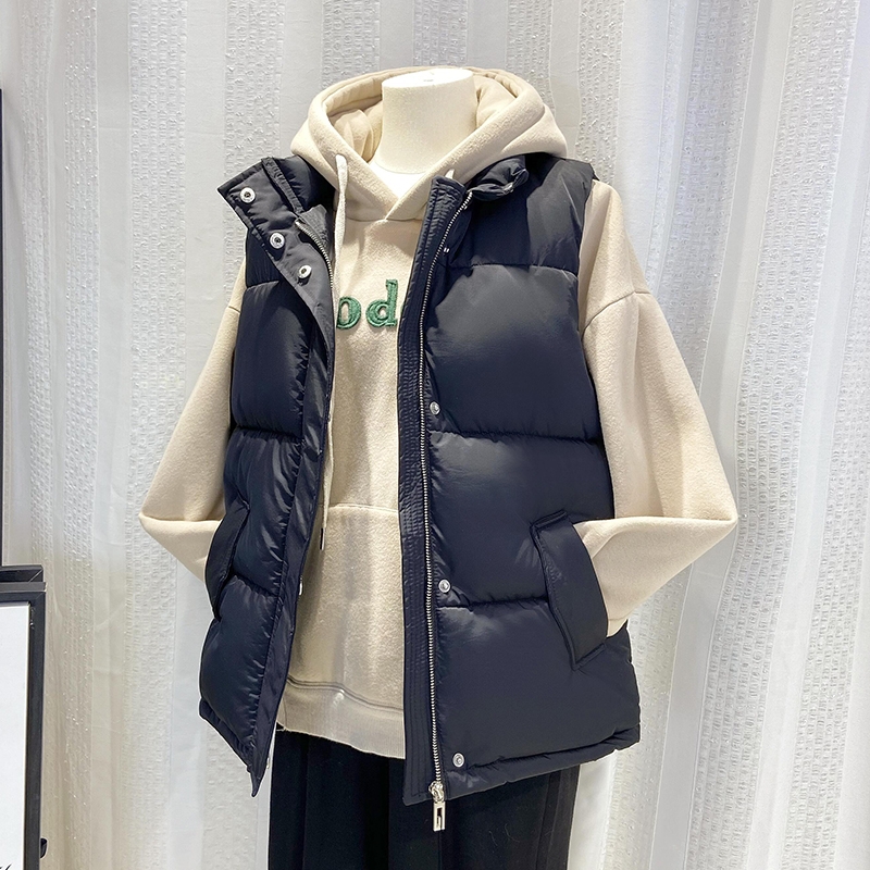 加绒棉马甲女士2024秋冬季新款中年妈妈装百搭外套外穿背心马夹