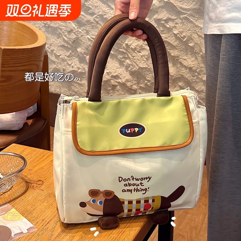 饭盒手提袋子上班族带饭的便当保温袋小学生儿童饭包加厚铝箔餐包