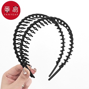 发箍 洗脸洗漱敷面膜防滑压碎发刘海头箍发卡发箍 带齿AC1SQ0