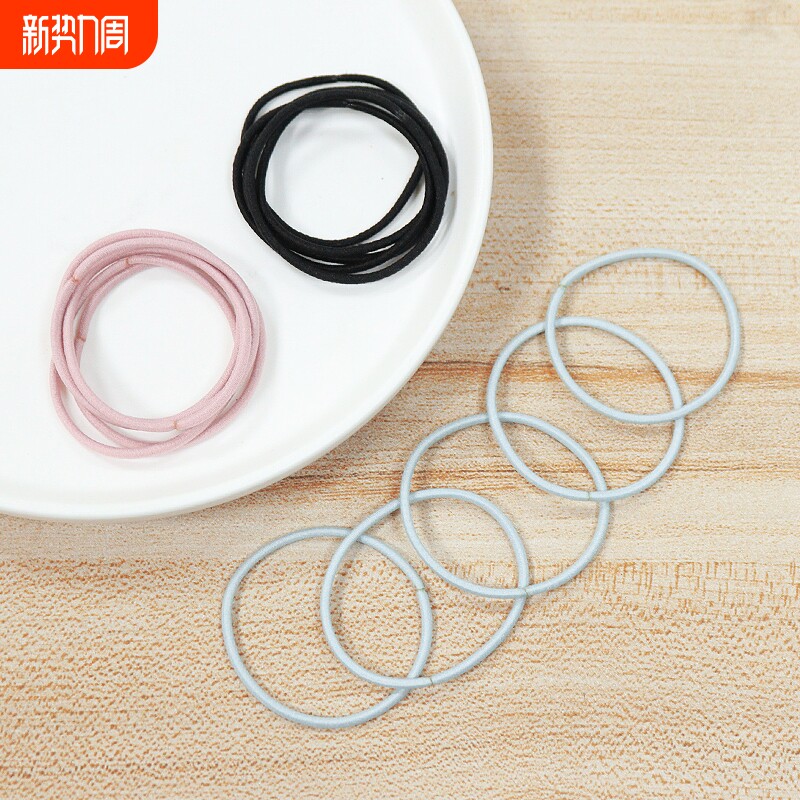 T细发圈A1vo0-简约头绳少女扎头发橡皮筋发圈基础细发绳头饰