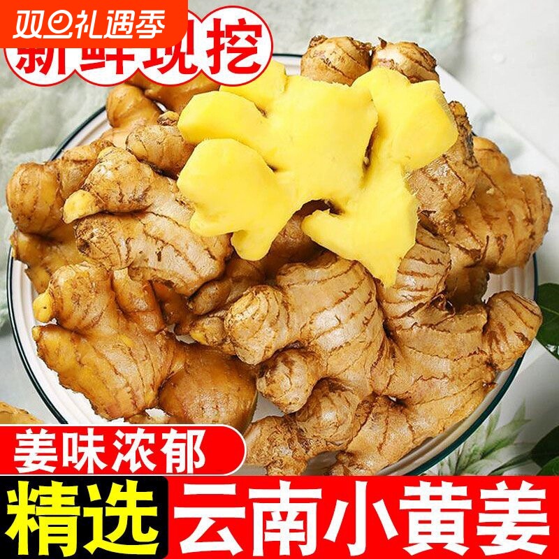 正宗云南小黄姜新鲜农家自种生姜老姜现挖沙姜土姜嫩姜