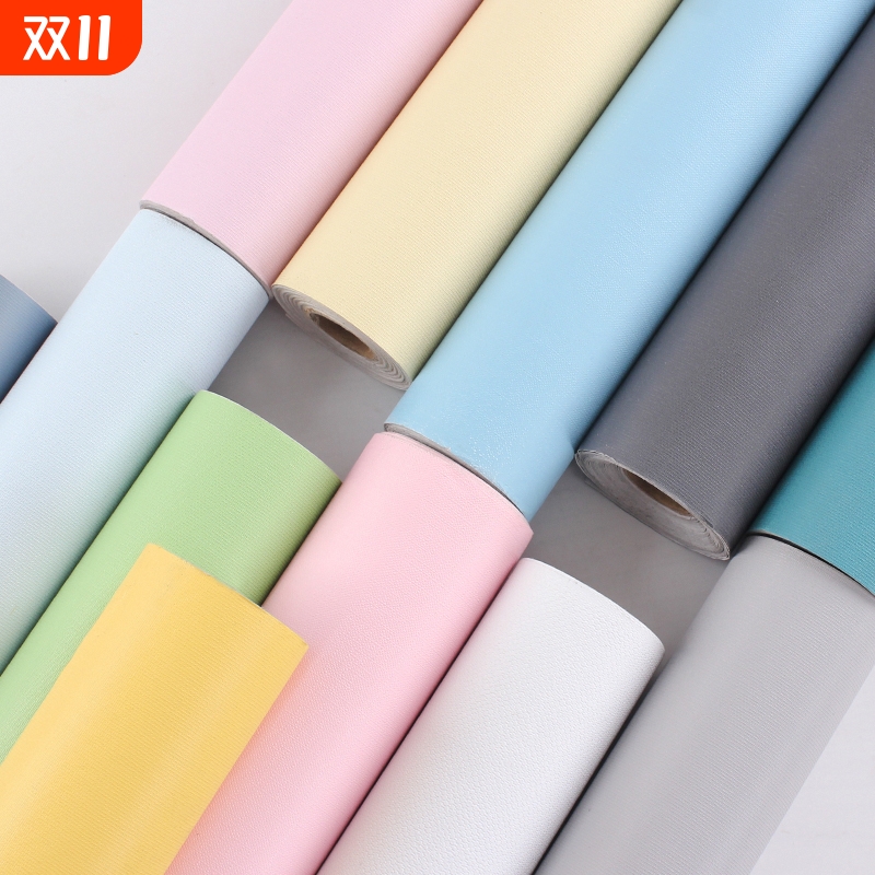 墙纸自粘防水防潮可擦洗卧室客厅温馨房间背景墙壁纸家用衣柜贴纸