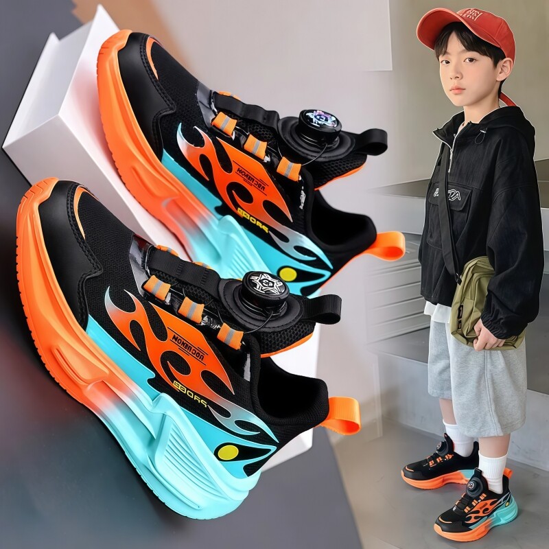 乔丹格兰鞋子男童跑步鞋2026春秋季新款儿童运动鞋中大童透气童鞋