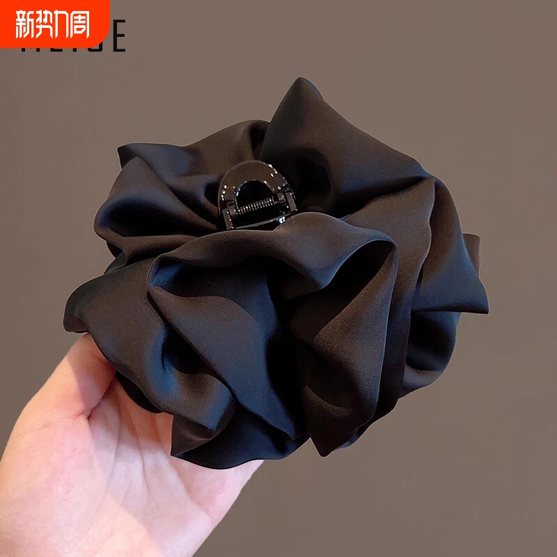 2025新款泡泡抓夹高级感蝴蝶结发夹后脑勺云朵发卡夹子鲨鱼夹头饰