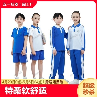 深圳校服夏春冬季 柔软舒适速干透气学校服休闲套装 小学特级版