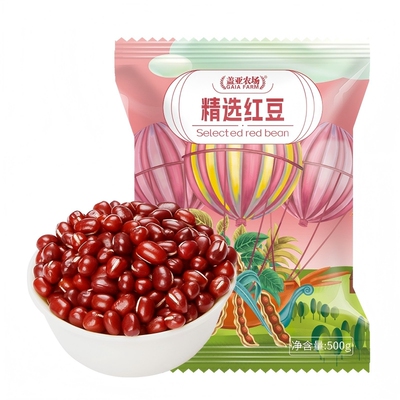 盖亚农场 红豆杂粮新货农家东北红小豆出沙赤红小豆奶茶店专用1斤