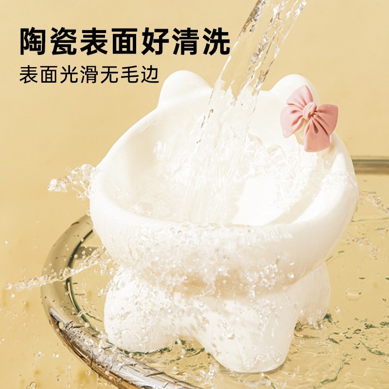 小猫咪陶瓷可爱创意斜口中小型犬高脚宠物碗吃粮饮水护颈猫碗用品,宠物/宠物食品及用品,猫狗碗/慢食碗,淘宝优惠券,粉丝福利购,淘宝优惠卷
