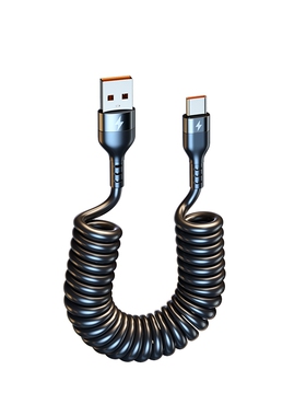 快冲冲100W弹簧快充数据线typec1.5米单条装