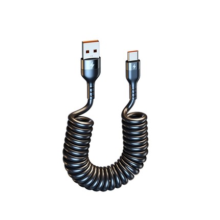 快冲冲100W弹簧快充数据线typec1.5米单条装