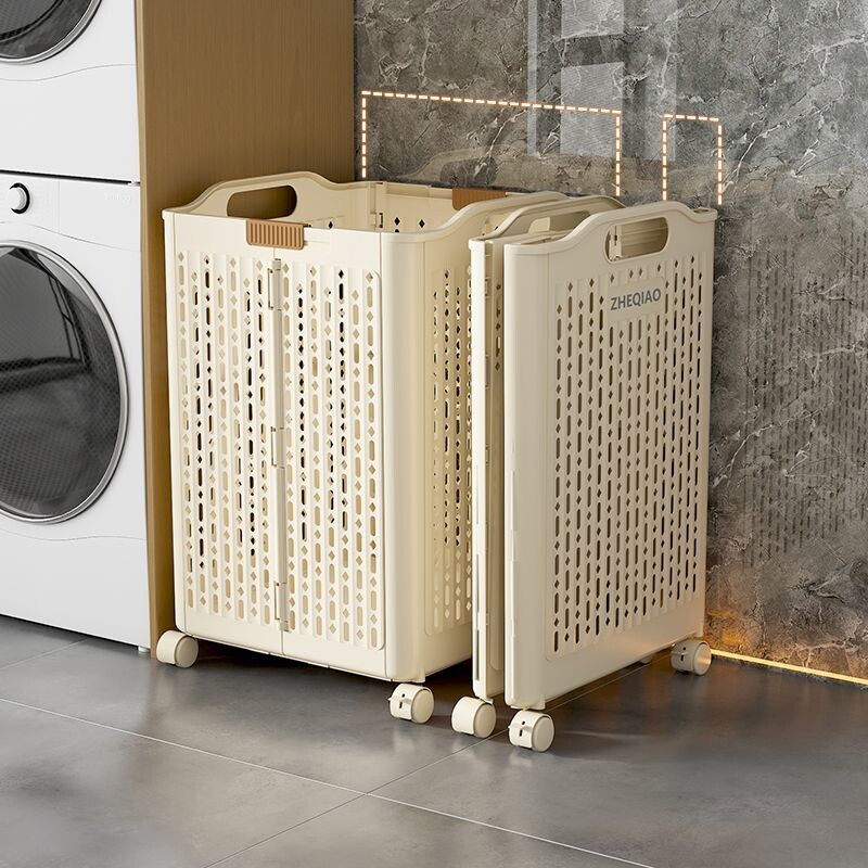 脏衣篮家用可折叠脏衣篓卫生间浴室大容量收纳篮可移动脏衣服收纳