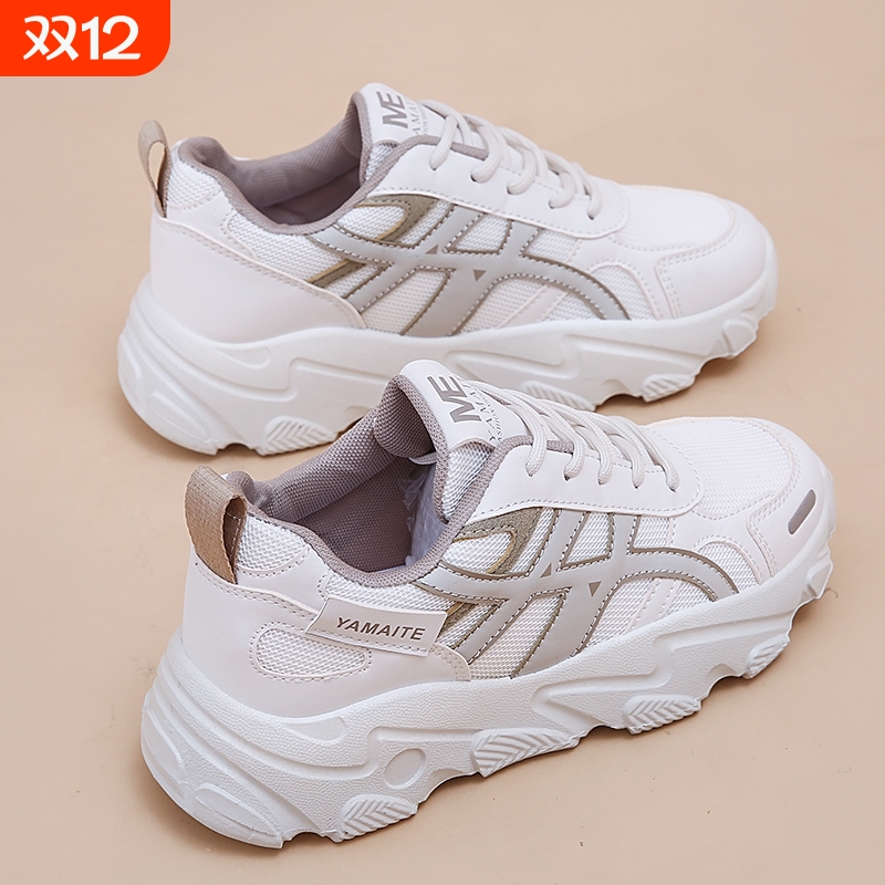 运动鞋子女鞋新款2025秋季爆款时尚气质休闲厚底老爹鞋百搭ins潮