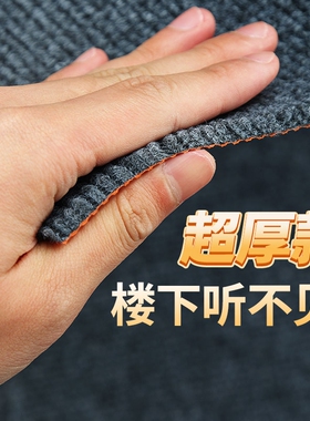 隔音耐脏家用可裁剪商用办公室卧室客厅满铺灰色全铺大面积地毯