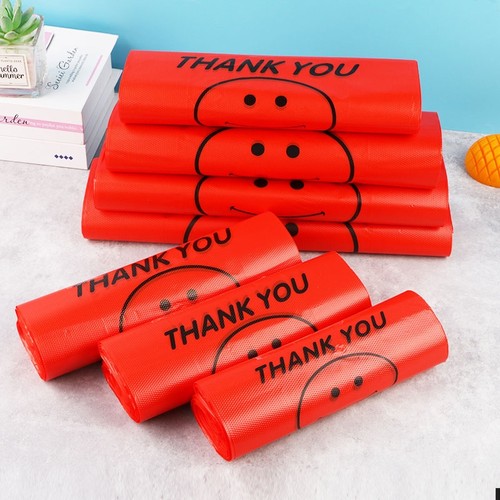 红色方便袋超市购物袋食品塑料袋