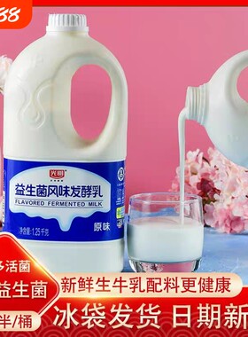光明1.25kg原味益生菌风味发酵乳