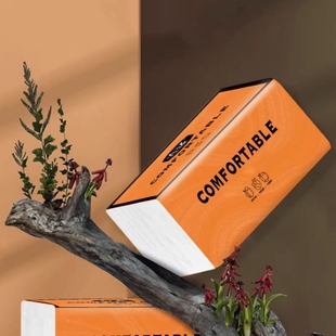 300 曦诺橙色抽纸 层 卫生抽纸 张整提实惠装