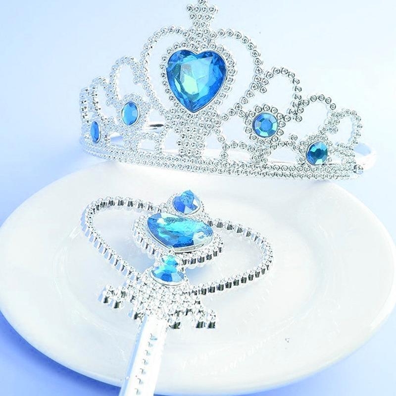 女童皇冠头饰冰雪奇缘艾莎发饰套装爱莎公主儿童生日小魔仙魔法棒