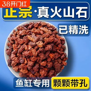 天然火山石颗粒红黑古法养鱼缸造景底砂多肉兰花石铺面石专用植料