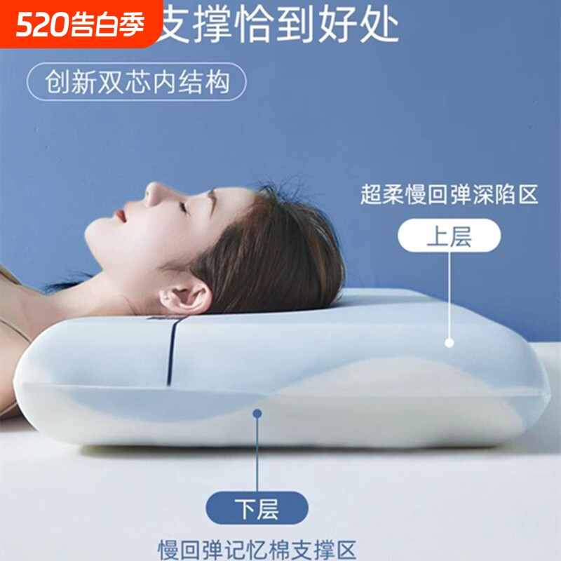 星级酒店同款深睡枕Pro记忆棉枕头护颈椎助睡眠专用男女通用枕芯