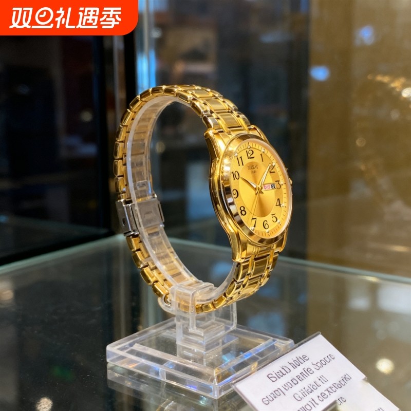 手表男款机械风全自动防水高级感全自动男表数字双日历防水腕表男