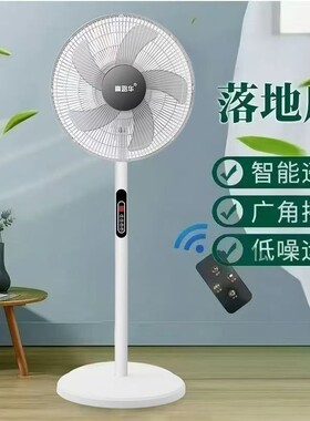 夏季大风力落地扇遥控立式电扇