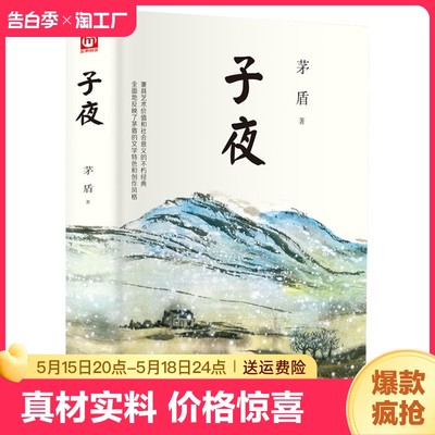 子夜茅盾精装正版经典作品集