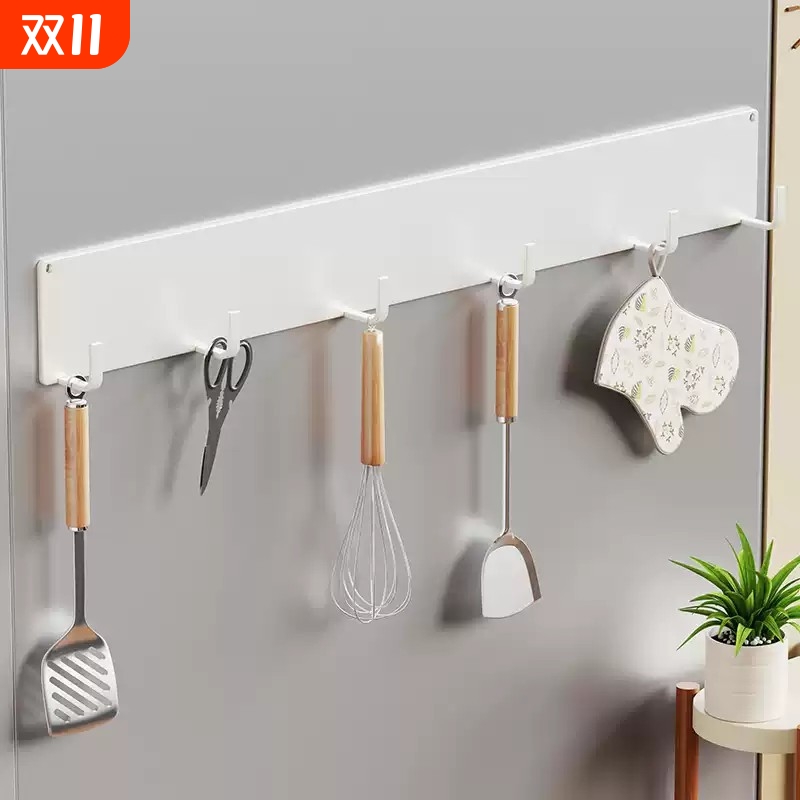 冰箱磁吸挂钩侧面强力磁铁吸附钩子厨房墙上置物架多功能磁吸挂架