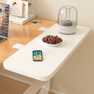 桌面延长板电脑桌加宽可折叠神器扩展键盘托架木板延伸长方形圆角