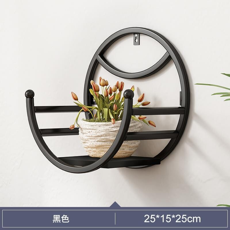 墙上壁挂花架靠墙阳台铁艺打孔绿萝多肉花盆植物花架子图片