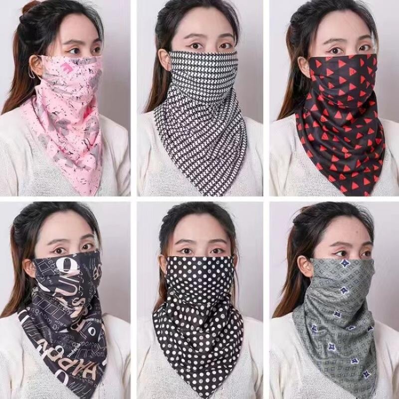 秋冬男女遮脸保暖围巾围脖两用口罩时尚韩版透气骑车防尘防风护颈