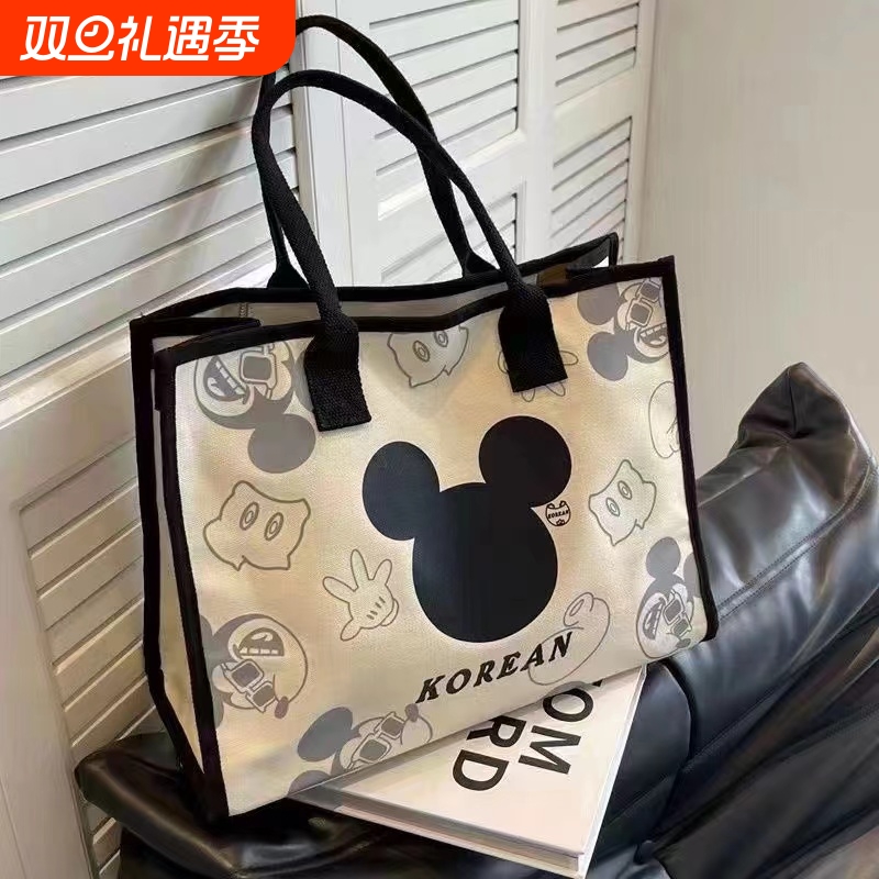 单肩包新款大容量帆布托特包