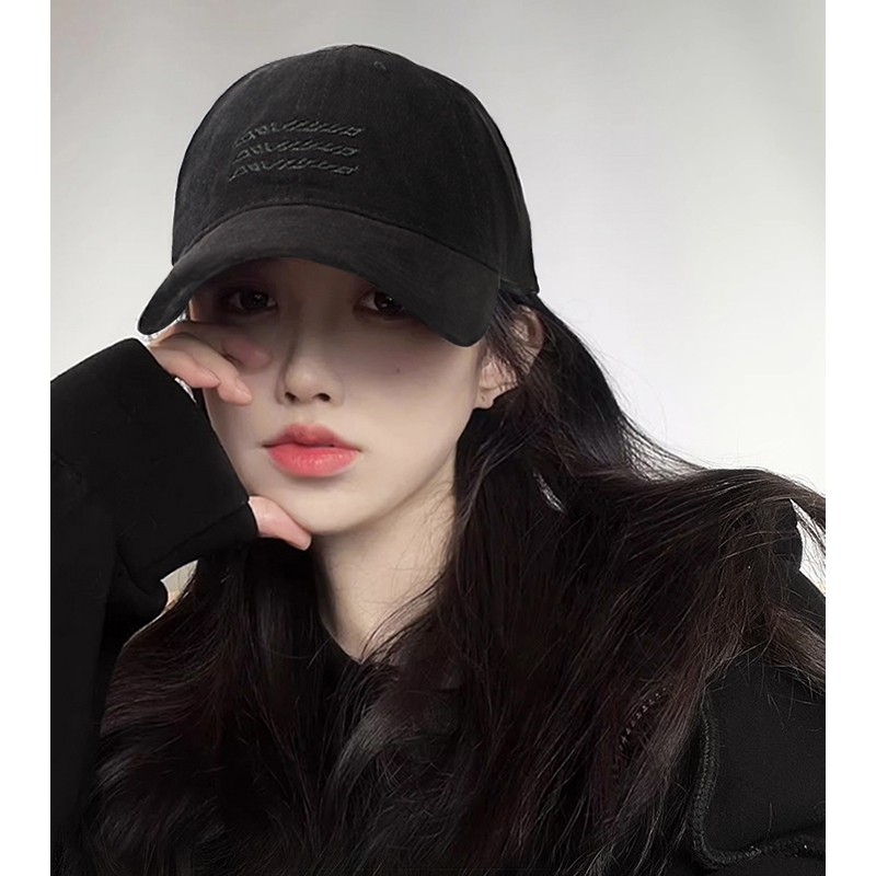 棒球帽女2025新款磨毛防晒鸭舌帽大头围帽子女脸小白色咖啡色灰色