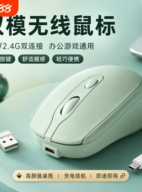 无线蓝牙鼠标办公静音可充电适用华硕惠普联想戴尔电脑通用双模