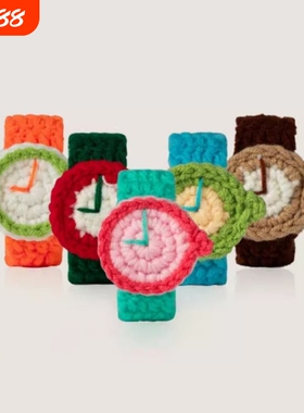 WANGXIAO 2手工毛线手环女刘耀文八仙子手表男赵晓卉情侣手链配饰