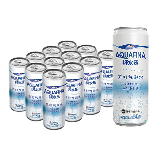 百事纯水乐无糖苏打气泡水330ml