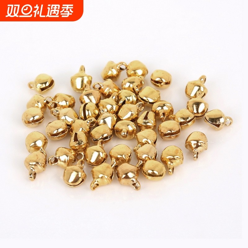 铁铃铛手工编织手链脚链一字小铃铛挂件吊坠diy饰品配件 100个